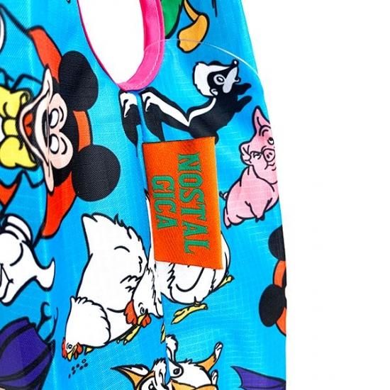 ディズニー まんがえほん エコバッグ 総柄 コンパクト 新品 ミッキー ディズニー NOSTALGICA エコバッグ ミッキーマウス/総柄 バッグ
