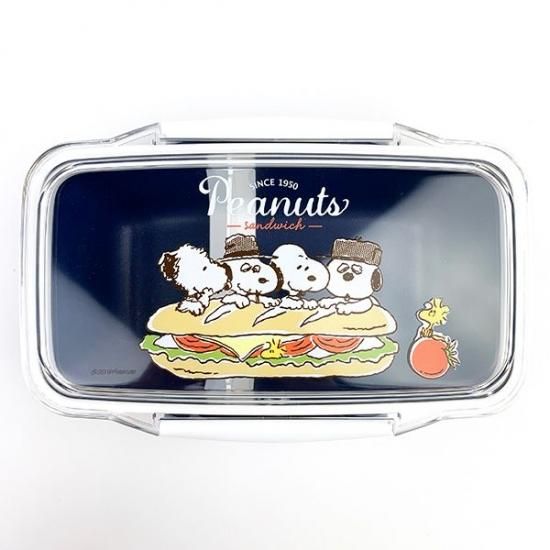Peanuts スヌーピー ドーム１段ランチbox ランチ 弁当箱 キッチン お弁当 スヌーピー ブルー 日本製 Mcor