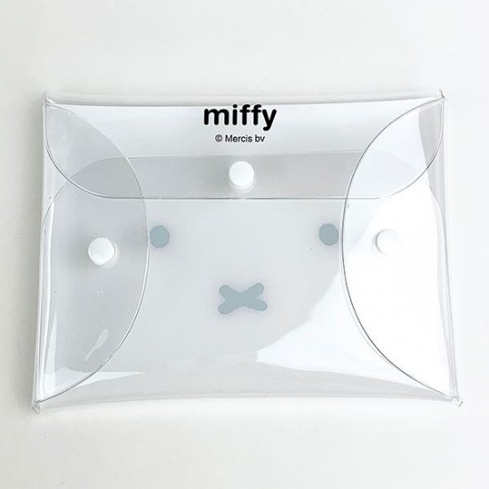 ミッフィー miffy おかおマルチケース クリアマルチケースL WH ポーチ