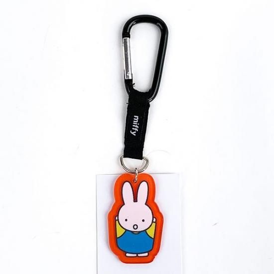 ミッフィー miffy カラビナ付きアクリルキーホルダー（OR