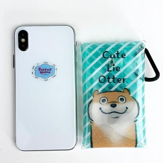 可愛い嘘のカワウソ クリアマルチケースs みずいろ ケース クリアマルチ 小物入れ ライトブルー グッズ Mcor 可愛い嘘のカワウソ クリアマルチケースs みずいろ ケース クリアマルチ 小物入れ ライトブルー グッズ Mcor