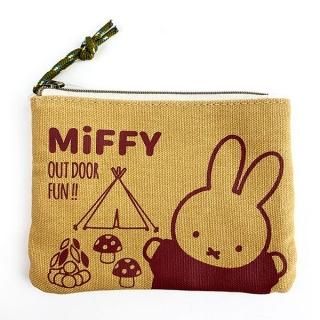 店内セール開催中!10％オフ対象商品! ミッフィー miffy キャンプシリーズ ティッシュポーチ ポーチ ケース 小物入れ ティッシュ ブラウン グッズ