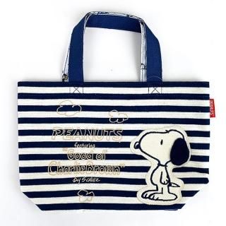 スヌーピー PEANUTS ボーダー ミニトート バッグ トート 鞄 通勤 通学 ミニ ネイビー グッズ