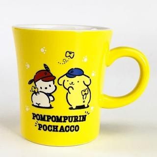 ポムポムプリン ポチャッコ ポムポムプリン ポチャッコ マグ YE プリン×ポチャッコ マグ キッチン用品 黄色