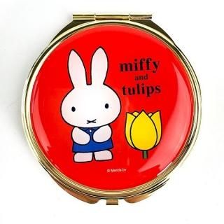 ミッフィー チューリップ miffy and tulips ミラー RD コンパクトミラー 手鏡 レッド グッズ  (MCOR)(MCD)
