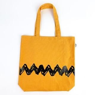 スヌーピー チャーリー・ブラウン トートバッグ 黄 ミニバッグ  通学 通勤 刺繍 女の子 おしゃれ かばん カバン  (MCOR)