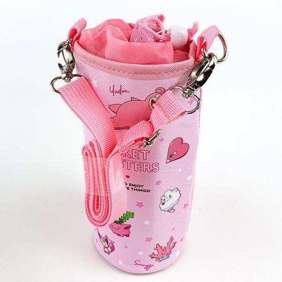 ペットボトルカバー　ピンクのドレスのパピヨンちゃん ペットボトルカバー ピンクのドレスのパピヨンちゃん ペットボトル