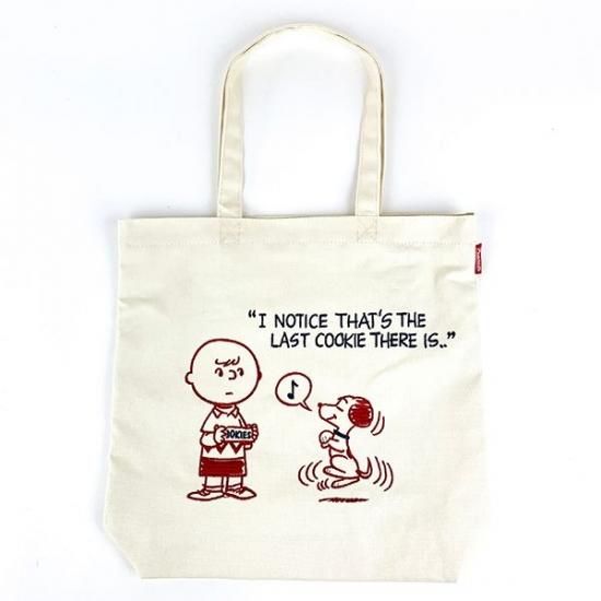 PEANUTS スヌーピー&チャーリーブラウン トートバッグ キナリ