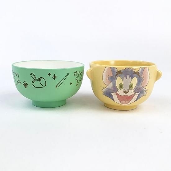 トムとジェリー トム 汁椀茶碗セットミニ お茶碗 お椀 食器 ベビー グリーン グッズ 日本製 トムとジェリー トム 汁椀茶碗セットミニ お茶碗 お椀 食器 ベビー グリーン グッズ 日本製