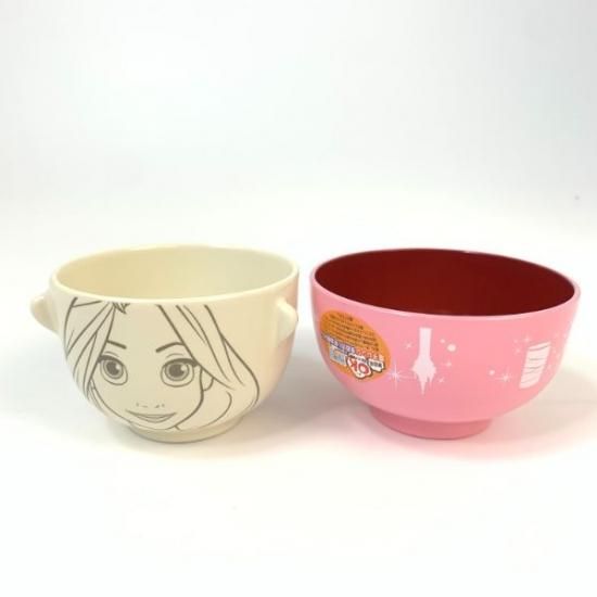 ディズニー ラプンツェル 汁椀茶碗セット ミニ お茶碗 お椀 食器 お皿 ベビー プリンセス ピンク グッズ ディズニー ラプンツェル 汁椀茶碗セット ミニ お茶碗 お椀 食器 お皿 ベビー プリンセス ピンク グッズ