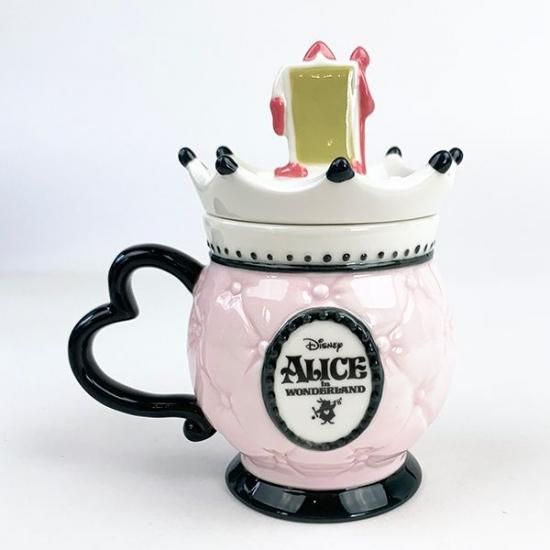 ディズニー アリスインワンダーランド フタ付きマグ Disney マグカップ 食器 ピンク グッズ