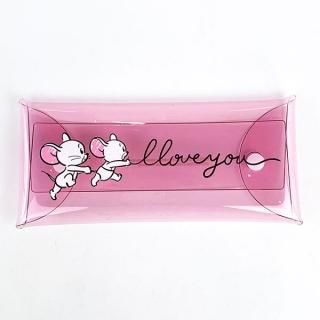 トムとジェリー ジェリー クリアマルチケース ピンク トム＆ジェリー コスメ 筆箱 ペンケース (MCOR)(MCD)