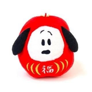 PEANUTS スヌーピー だるまスヌーピー キーチェーンマスコット だるま レッド グッズ