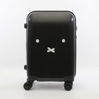 店内セール開催中!10％オフ対象商品! ミッフィー miffy スーツケース フェイス BK キャリーケース  ブラック グッズ