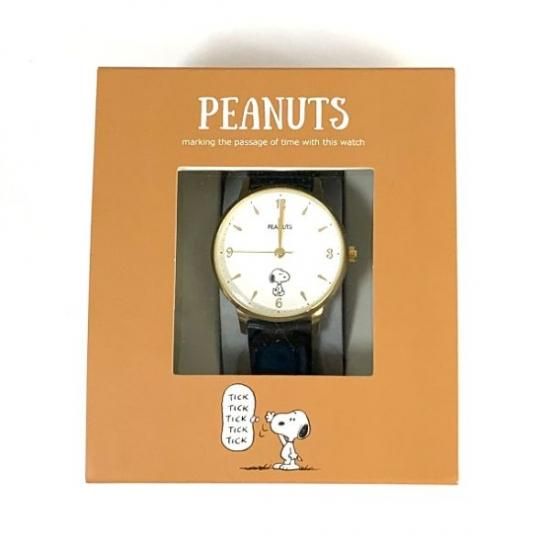 スヌーピーPEANUTS シングルカラーウォッチ BK 腕時計 アクセサリー ブラック グッズ 日本製