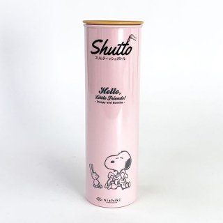 PEANUTS スヌーピー スリムティッシュボトル PK ティッシュケース  ピンク  日本製