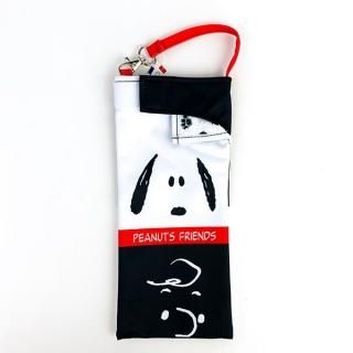 スヌーピーPEANUTS くるポン フェイス ペットボトルホルダー 雨具 ポーチ   台湾製