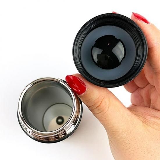 ムーミン MOOMIN 真空ミニボトル テント 水筒 モノクロ 140ml