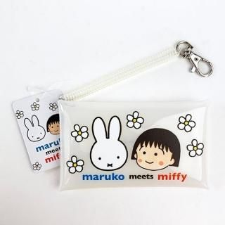 ミッフィー ちびまるこちゃん  クリアマルチケースＳ ホワイト maruko meets miffy(MCD)