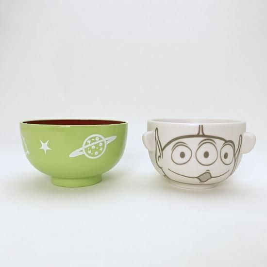 レア　トイストーリー　食器セット　リトルグリーンメン 茶碗・汁椀セット (お椀) ミニ 子供用 エイリアン リトル