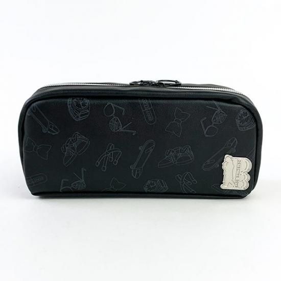 名探偵コナン 江戸川コナン ペンポーチ ブラック 筆箱 文房具