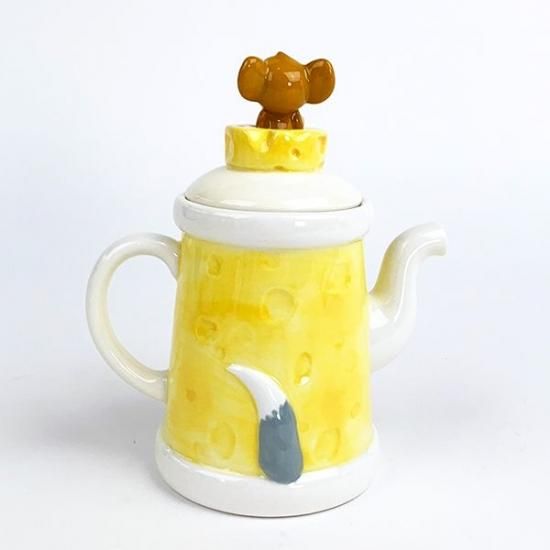 トムとジェリー ティーポット フィギュア付き 食器 イエロー