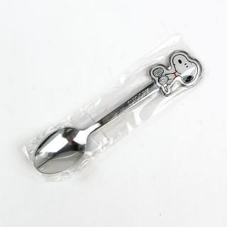 スヌーピー ステンレス スプーン お座り SNOOPY カトラリー キッチン用品 ランチ ベビー(MCD)