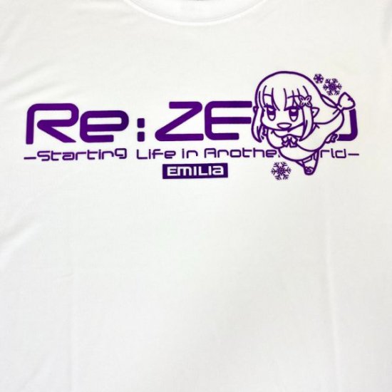 リゼロ エミリア Re:ゼロから始める異世界生活エミリアドライTシャツデフォルメVer. Tシャツ ホワイト Mサイズ