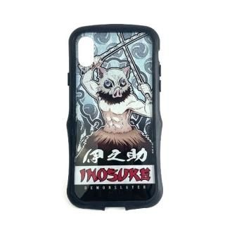 鬼滅の刃 伊之助 嘴平伊之助 TPUバンパー iPhoneケース  ブルー X・Xs共用  
