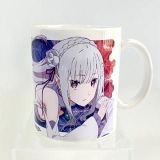 Re:ゼロ エミリア Re:ゼロから始める異世界生活 エミリア フルカラーマグカップ マグ ホワイト   日本製