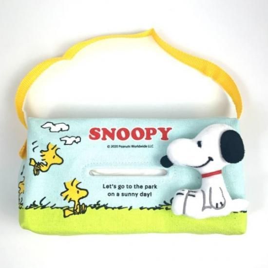 スヌーピー Peanuts ティッシュケース スヌーピー サニー カー