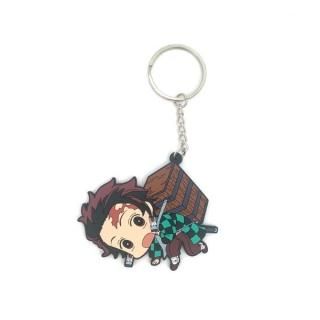 鬼滅の刃 炭治郎 竈門炭治郎つままれキーホルダー キーリングー