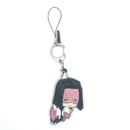 和風イヤリング　まめ。　玄弥　烏　煉　キーホルダー　ストラップ yu-beads-parts_m14147