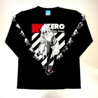 Re:ゼロ エミリア Re:ゼロから始める異世界生活エミリア袖リブロングTシャツストリートver. 　 ブラック Mサイズ 　