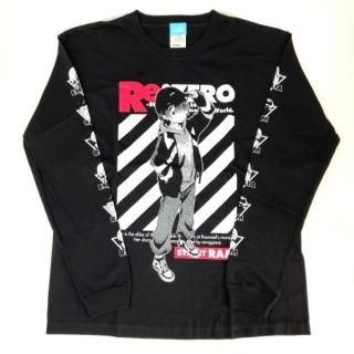 Re:ゼロ ラム Re:ゼロから始める異世界生活 ラム 袖リブロングTシャツストリートver. 　 ブラック Lサイズ 　