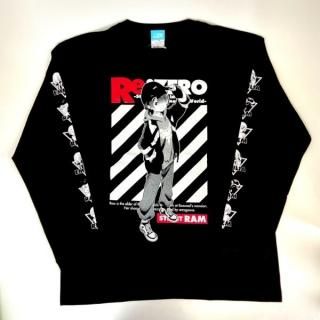 Re:ゼロ ラム Re:ゼロから始める異世界生活ラム袖リブロングTシャツストリートver. 　 ブラック XLサイズ 　