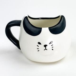 マグ ふてぶてしい猫 ぶちねこ マグカップ  白
