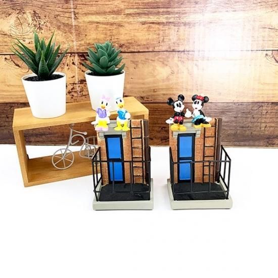 ディズニー　ドナルドダック ベンチプランタースタンド 楽天市場】プランター 3号 パーティー ドナルドダック&デイジー