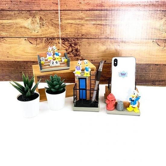 ディズニー ドナルドダック デイジーダック ステーショナリースタンド