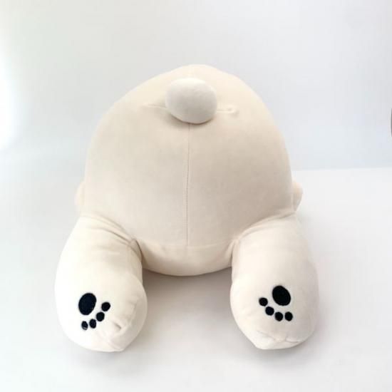 シロクマのラッキー 抱きまくら (ぬいぐるみ/クッション) L