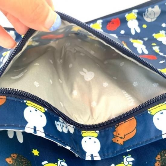 ✨極希少✨foglia miffy コラボ トートバッグ ネイビー ミッフィー ミッフィー miffy 折りたたみトートミッフィー＆アニマル トート