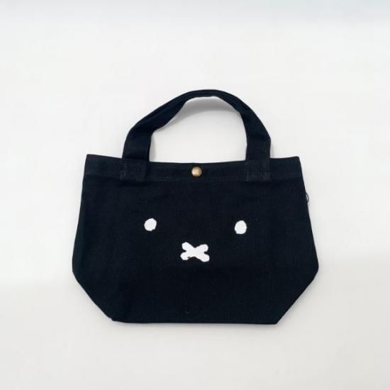 ミッフィー miffy フェイス型バッグチャーム(ブラック) ポーチ