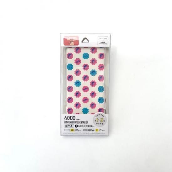 PEKO ペコちゃん モバイルバッテリー（総柄） スマホアクセサリー