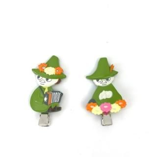 ムーミン スナフキン ヘアクリップ アクセサリー クリップ  グリーン グッズ  (MCOR)(MCD)