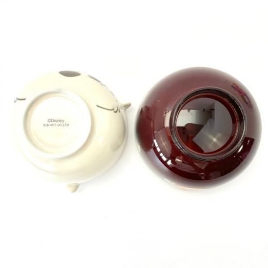 ディズニー チップ 茶碗 汁椀セット ミニ 子供 チップ チップ デール ディズニー 茶碗 ホワイト ブラウン 日本製