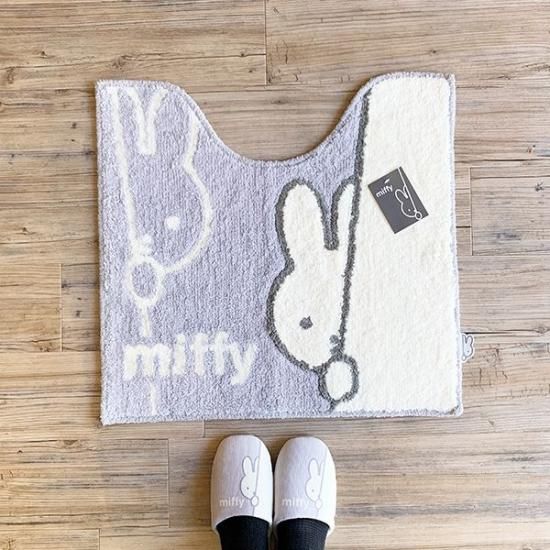 ミッフィー トイレ マット ワンステップ グレー インテリア 日用品 ミッフィー トイレ マット ワンステップ グレー インテリア 日用品