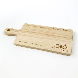 スヌーピー カッティングボード ロング 目盛付きスヌーピー まな板 プレート 鍋敷き キッチン 日本製