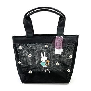 ミッフィー miffy Dick Bruna メッシュトートバッグ BK チェリーフラワーシリーズ かばん サブバッグ おでかけ