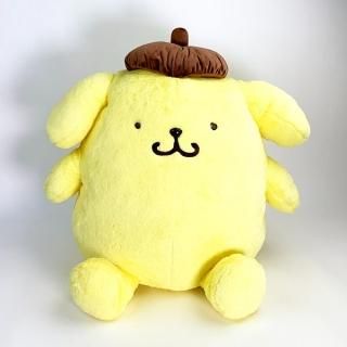 店内セール開催中!10％オフ対象商品! サンリオキャラクターズ ほわほわ ポムポムプリン 2L ぬいぐるみ インテリア ビッグサイズ イエロー