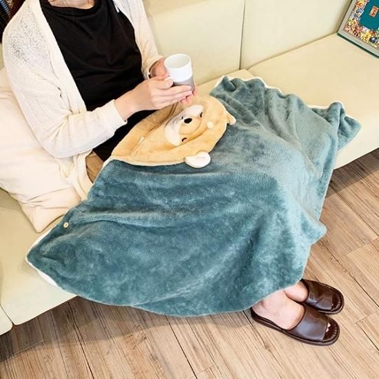 あったかアニマルズ 5WAY ブランケット コタロウ 柴犬 いぬ ルーム用品